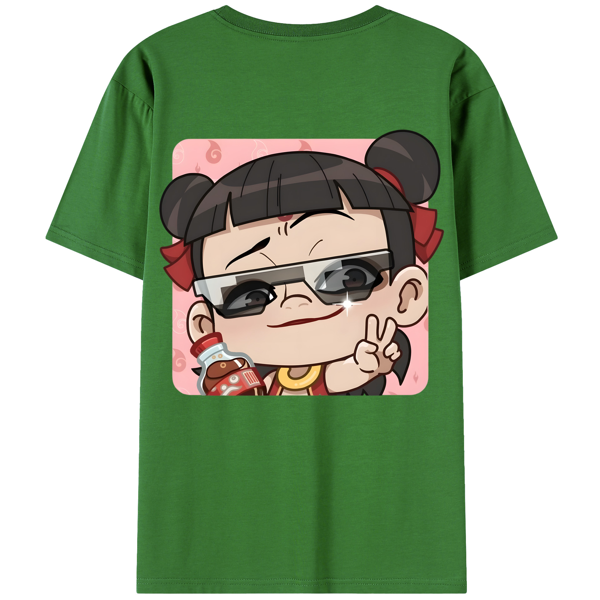 （画像用） Ne Zha 2 ナタ 魔童の大暴れ レディース半袖Tシャツ(バックプリント)
